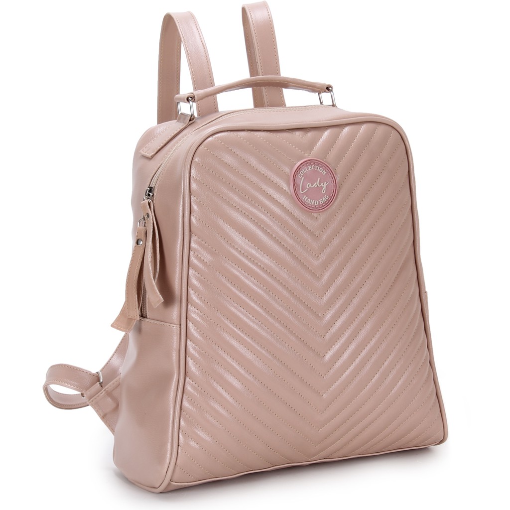 Mochila Rosa (Couro Poliuretano)  Mochila Feminina Usado 78661853