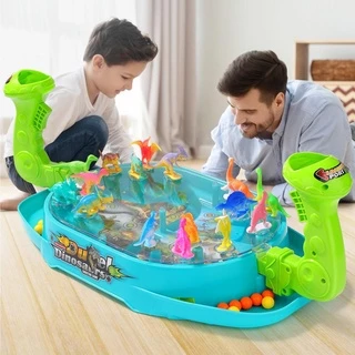 Brinquedo De Dinossauro De Catapulta De Batalha Dupla Infantil/Conjunto Jogo Educacional Interativo Para Pais E Filhos/D