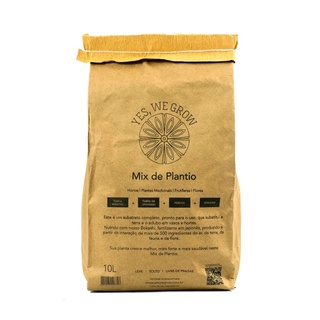 Mix De Plantio Yes We Grow Substrato Orgânico P/ Flores 10L