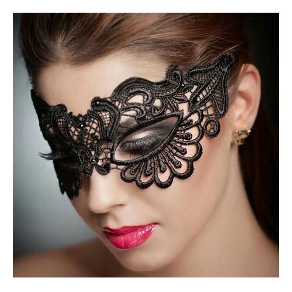 Mascara Feminina Renda Veneziana Festas Bailes Eventos Festas Carnaval