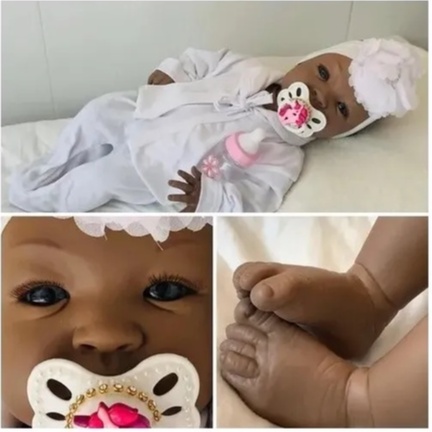 Bebe Reborn Boneca Recém Nascida Menina Com Vários Itens - Bebê