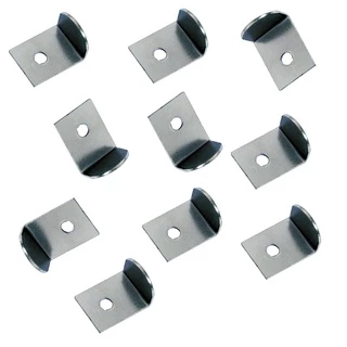 Kit 10 Fixador Suporte Cantoneira Garra L para Espelhos, Vidros e Quadros