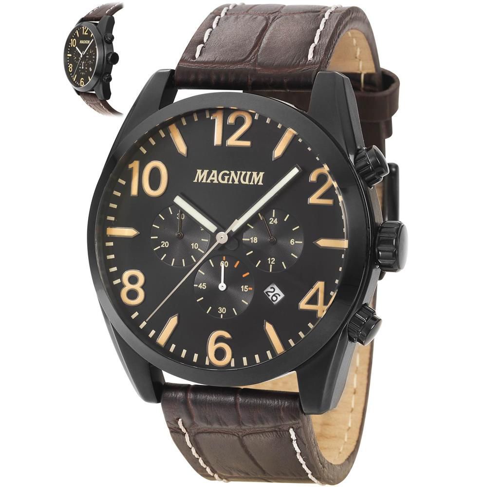 Relógio Magnum Masculino Automático Ma35075p Misto Aço