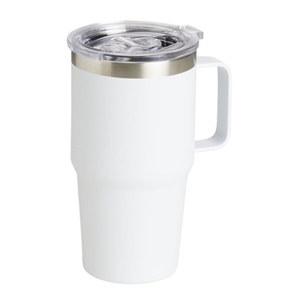 Caneca Térmica Pais Inox Cinza Útil Bazar 700ml - freitasvarejo