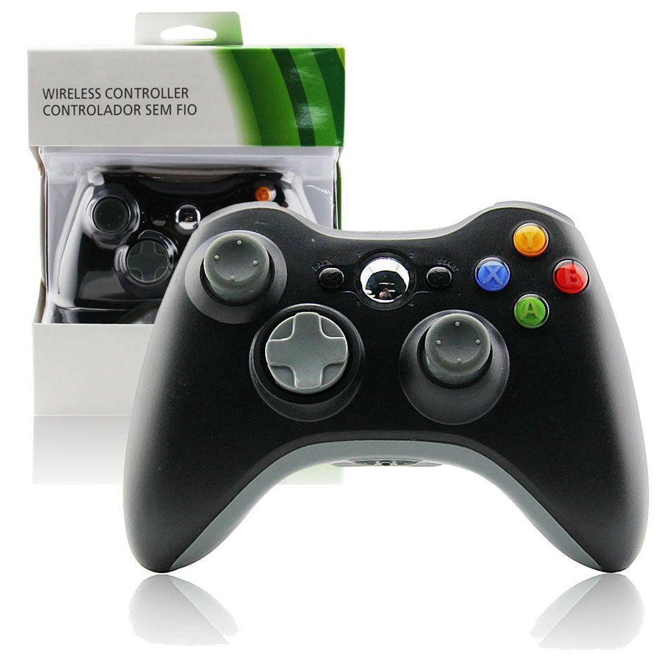 Comando Xbox 360 ALIN607-4 Preto (Wireless)