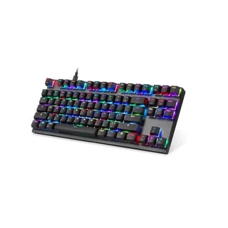 Teclado Gamer Motospeed Ck82 Preto Switch Azul Rgb Usb