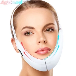 Agdoad (Em Estoque) EMS Dispositivo De Elevação Facial LED Fóton Terapia Rosto Emagrecimento Massageador De Vibração Duplo Queixo V Linha Do Elevador Cinto Celulite Mandíbula