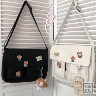 A117 Japonês Harajuku Bonito Retro Menina Saco Do Mensageiro Saco Estudante De Lona Saco De Escola Estudante Bolsa De Ombro Fêmea Saco