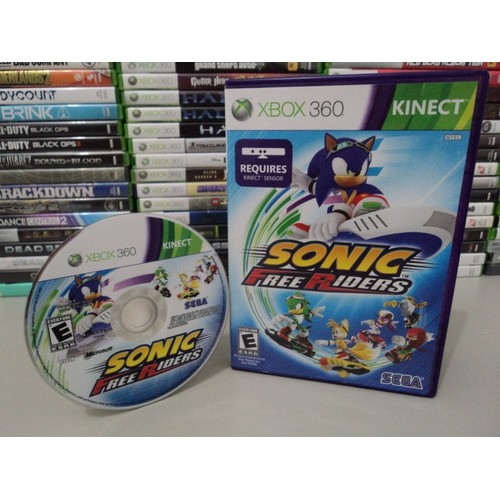 sonic free riders - jogo xbox 360 requer uso kinect - Retro Games