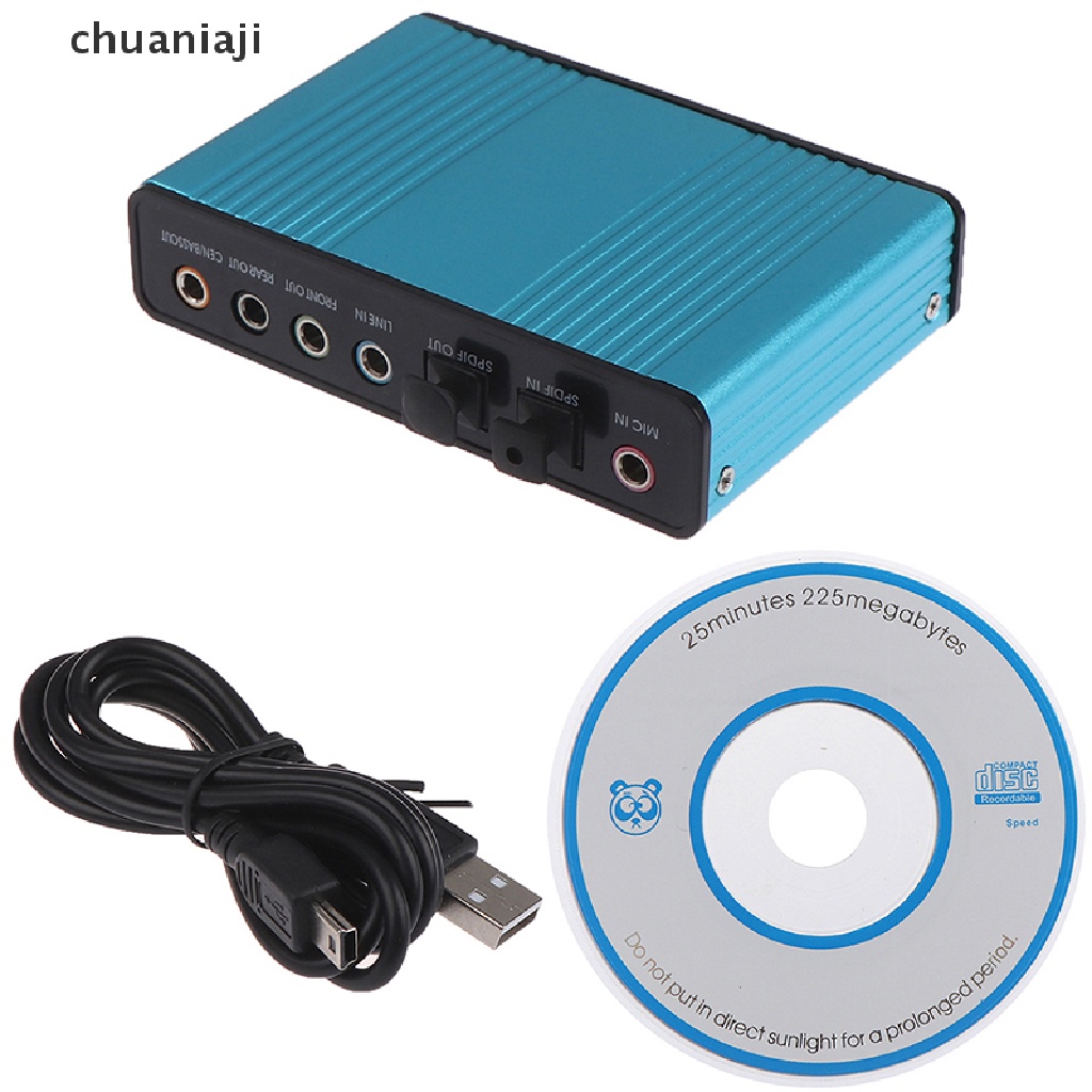[chuaniaji] Placa De Som USB 6 Canais 5.1 Cartão De Áudio Externo Óptico cm6206 chipset