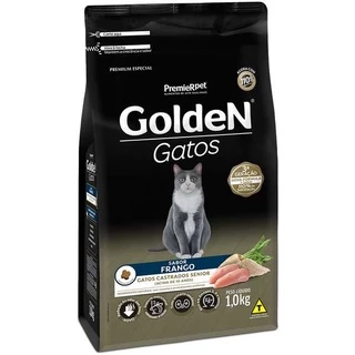 Ração Golden Gatos Castrados Sênior Frango 1kg