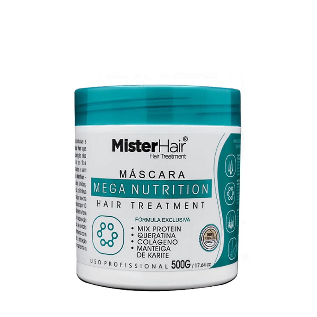 Mascara crono mega nutrition Mister hair 500G Shopee Brasil