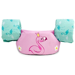Boia colete infantil flamingo, não fura.