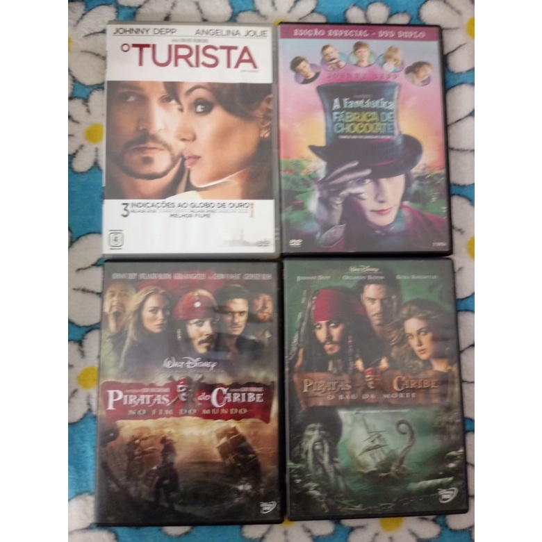 Coleçao Johnny Depp - 4 Dvds | Shopee Brasil