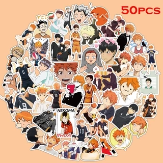 50pçs Haikyuu ! Adesivos De Anime Japonês Graffiti Para Mala Laptop Bagagem Moto Skate