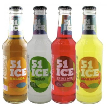 6 garrafas ice 51 sabores vodka