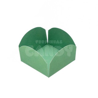 FORMINHAS VERDE VIVO  CANDY PARA CONFEITARIA DOCES FESTA ANIVERSÁRIO CORES LISAS - BASE 3,4x3,4 cm em Oferta na Shopee