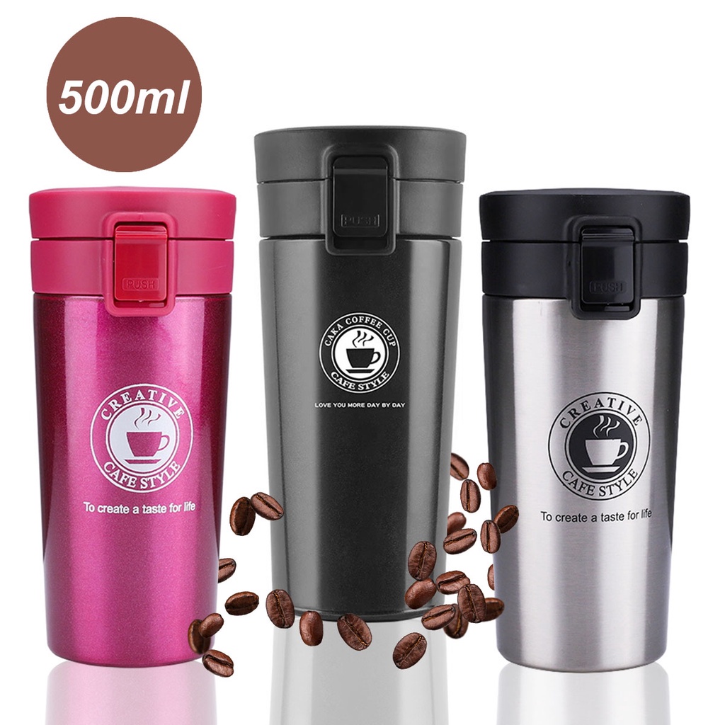 Copo Termico Aco Inox Vacuum Caneca Infusor Agua Cha Cafe