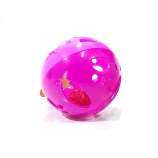 Brinquedo Bola Intuitiva P/ Gatos C/guizo Pet Feliz Savana - Rosa Pink