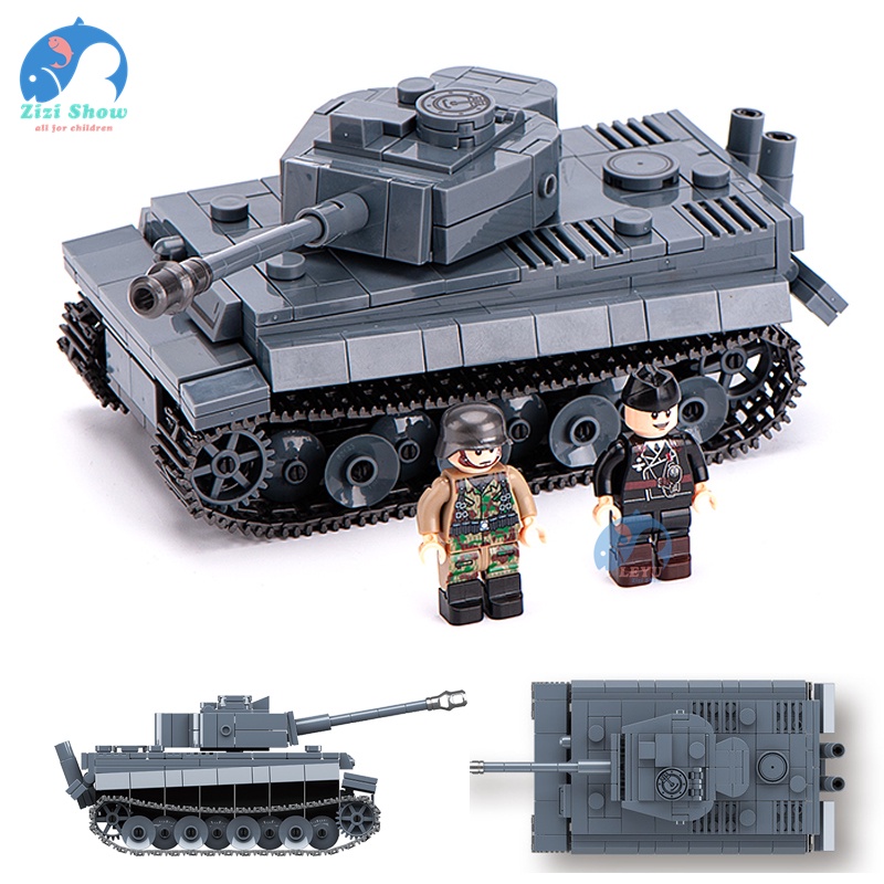 LEYU Tiger Tank Modelo De Tanque Blocos De Construção De Brinquedos Compatíveis Com Os Lego Toys Boys Toy Gift