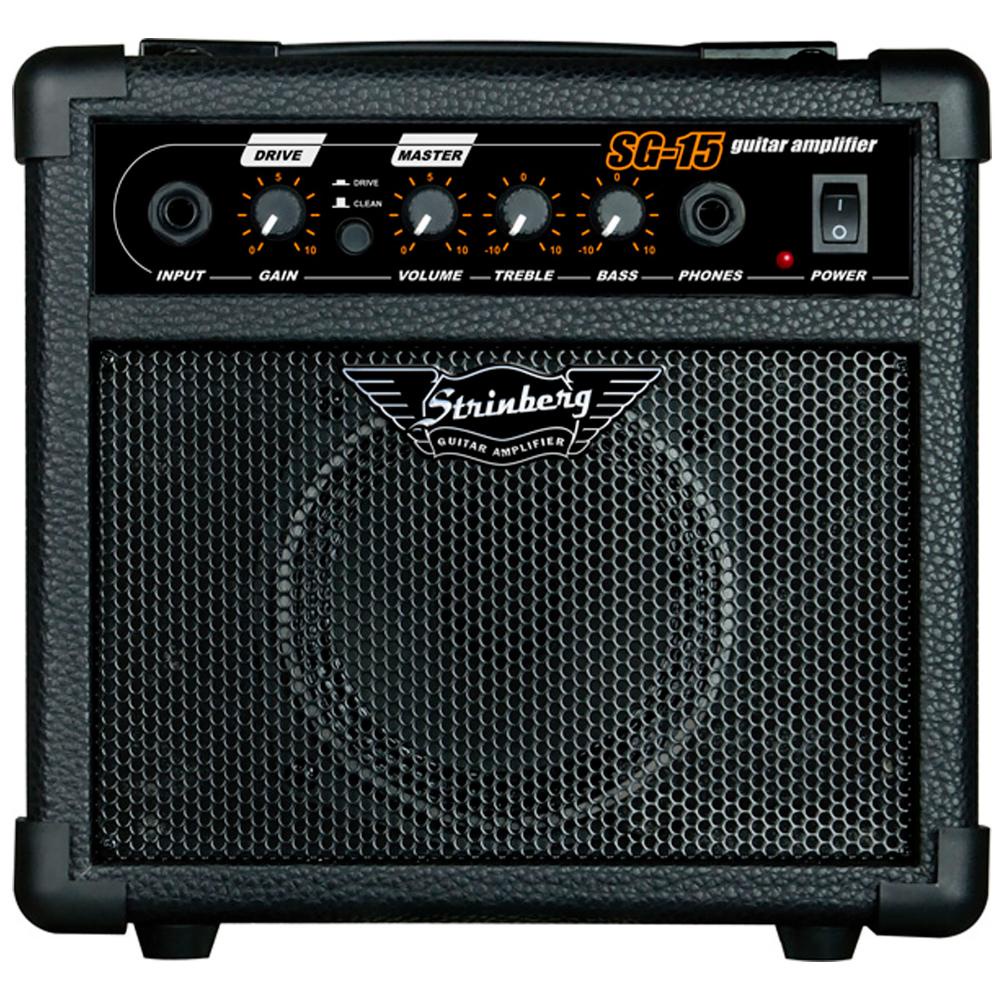 Caixa de Som Strinberg Sg15 Preto 25w Mini Violão Guitarra