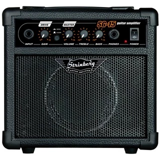 Caixa de Som Strinberg Sg15 Preto 25w Mini Violão Guitarra