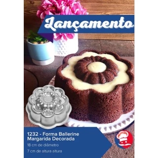 Forma Ballerine Margarida Decorada (1232) Caparroz - Bolo Decorado Lançamento