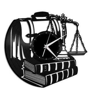 Direito Advocacia Advogado - Relógio Disco De Vinil Decoração