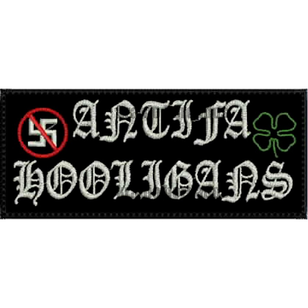 ANTIFASCISTA PUNK ANTIFA HOOLIGANS PATCH BORDADO ENVIO IMEDIATO