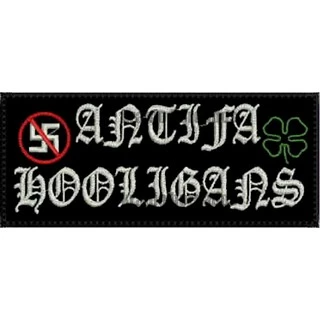 ANTIFASCISTA PUNK ANTIFA HOOLIGANS PATCH BORDADO ENVIO IMEDIATO