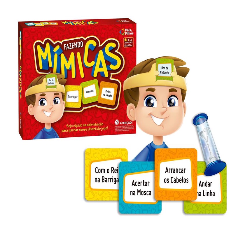 Jogo Fazendo Mimicas Pais E Filhos 216 Cartas Adivinhacao - Pais e ...