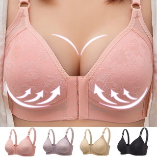 Bralete Frontal Fechado Push Up Bra Womens Seamless Thin Cup Sem Fio