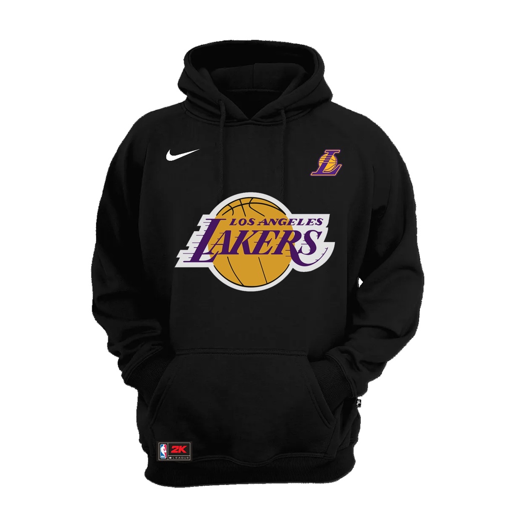 Blusa de frio moletom canguru unissex Lakers Basquete lançamento