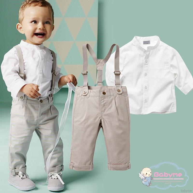 Conjunto Baby Boy Toddler 2PCS Camiseta + Calça Babete Roupa De Total 2-6 Anos