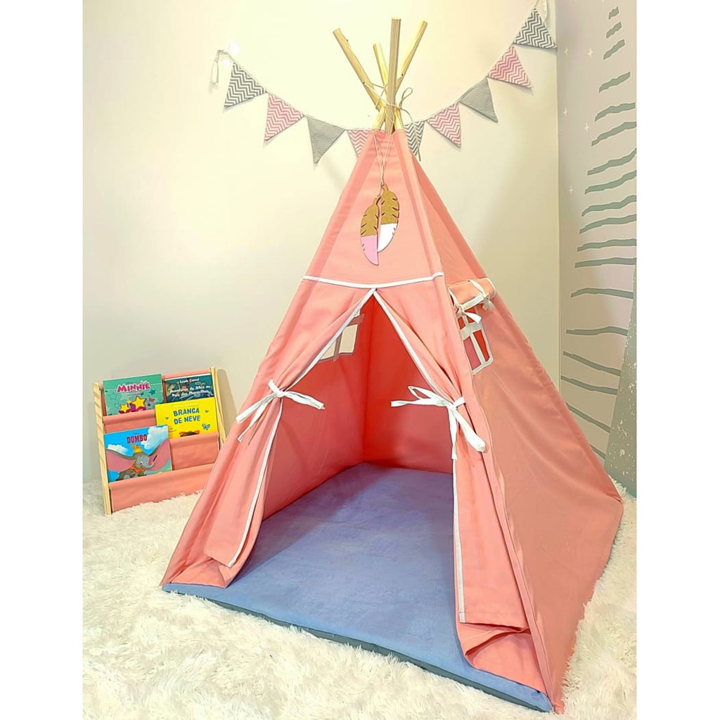 Cabana Infantil Barraca Tenda Com Colchonete de Menina | Shopee Brasil