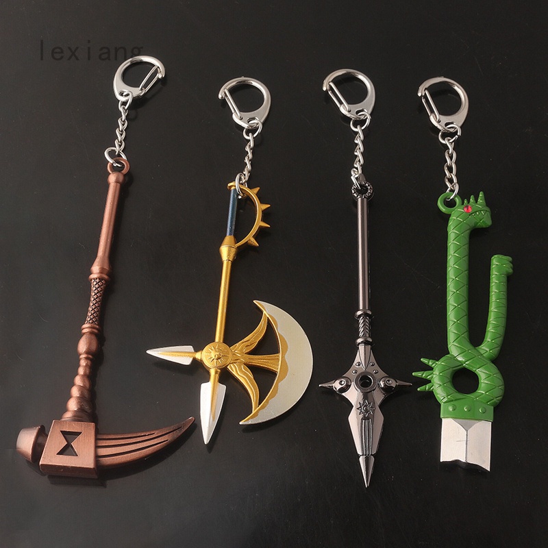 Anime The Seven Deadly Sins Escanor Rhitta Keychain Nanatsu no Taizai Axe Bottle Opener Key Chain Escanor Pendant