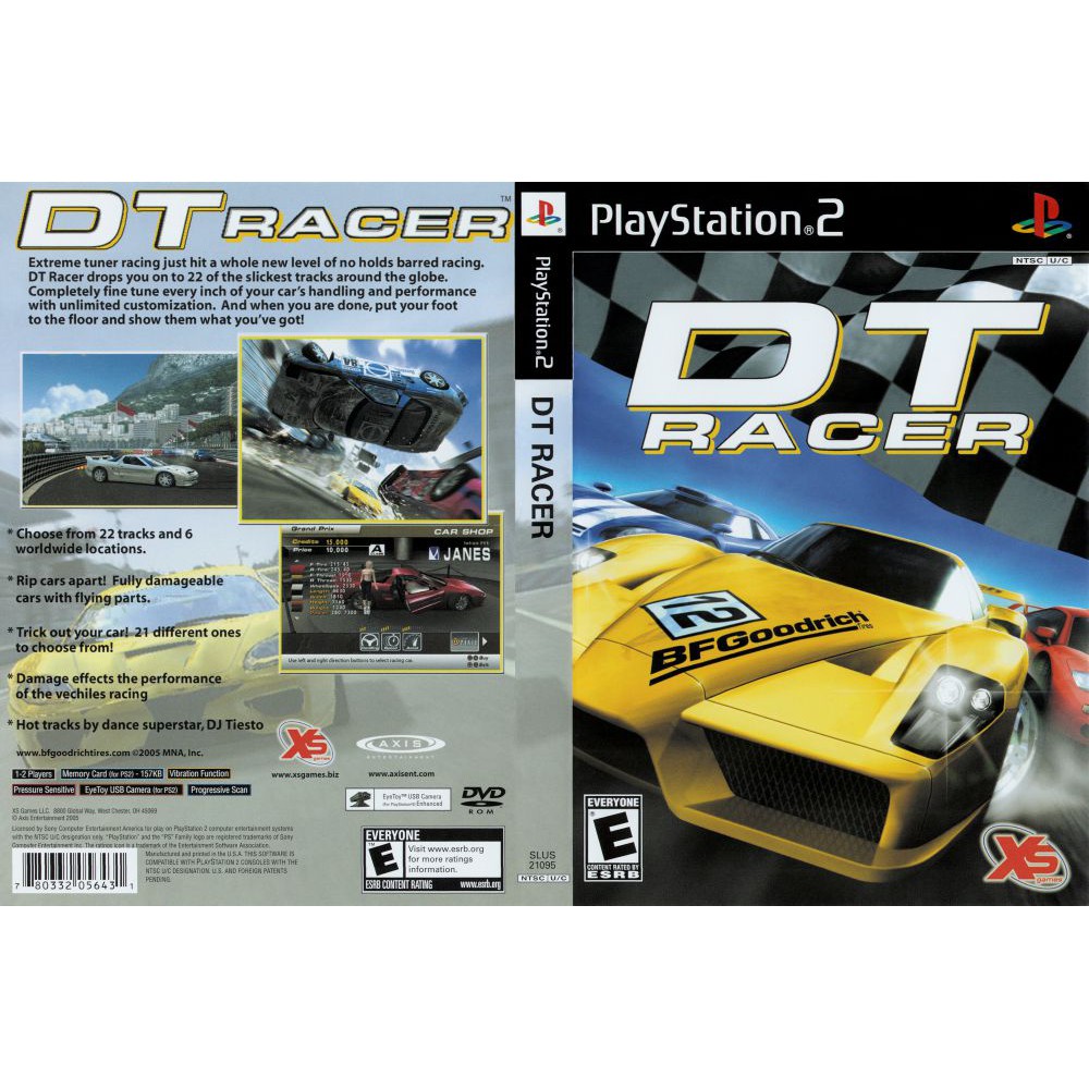 Jogo PS2 DT Racer - X5 Games : Amazon.com.br: Games e Consoles