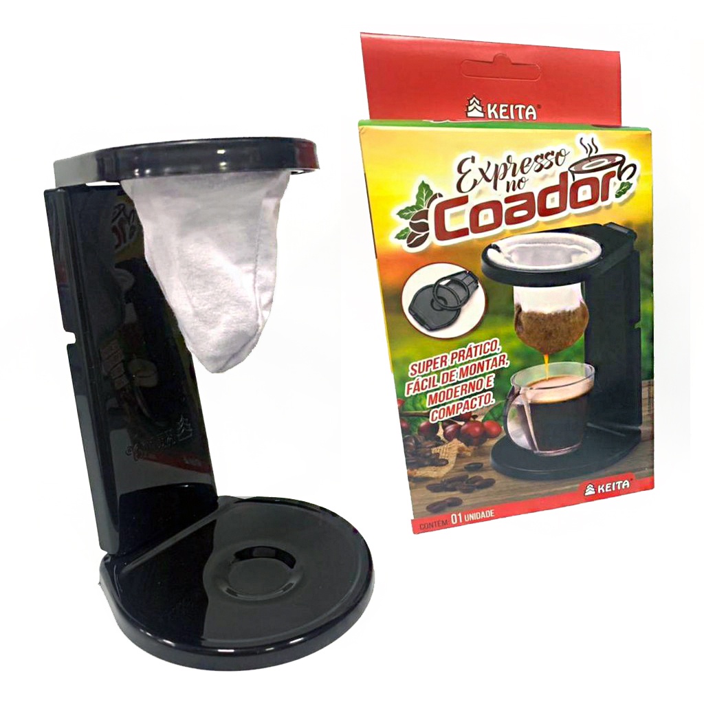 Mini Coador Individual De Café dobrável portátil De Pano Malha 100% ...