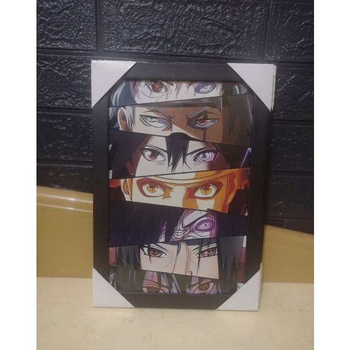 Quadro Decorativo Naruto Akatsuki Símbolo Poster 23x33cm