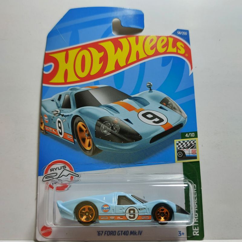 67 Ford GT40 Mk.IV - Gulf - Retro Racers 4/10 Hot Wheels 2022 Lote
