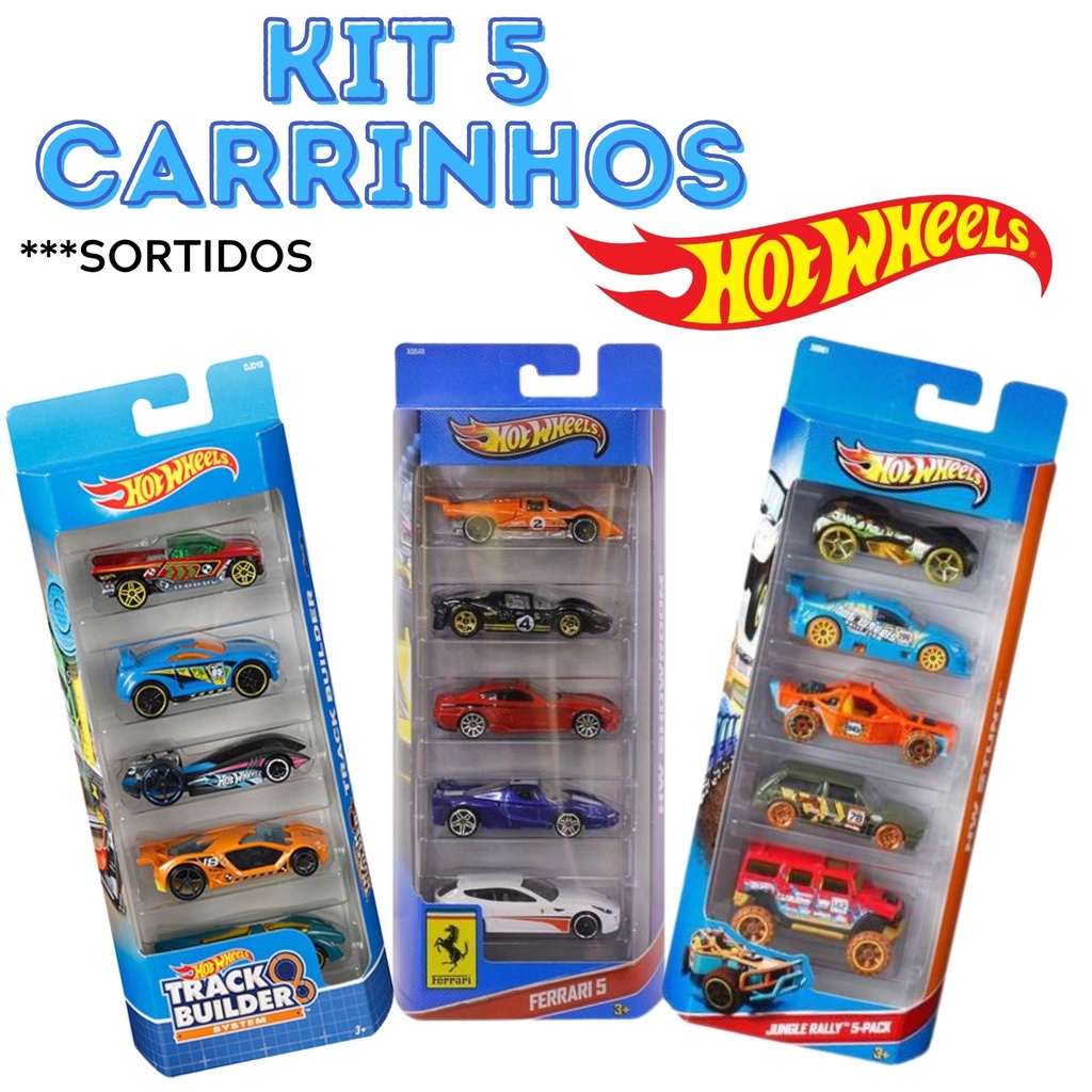 Caixa 20 Carrinhos Hot Wheels Sortidos - Mattel Com 2 Raros - R$ 293,89
