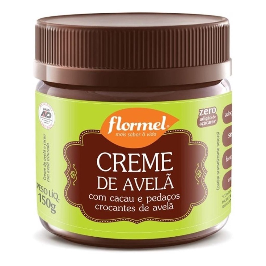 Creme De Avela Crocante Com Cacau Zero Acucar 150g - Flormel