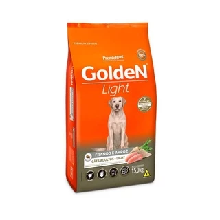 Ração Golden Fórmula Light Para Cães Adultos - 15Kg