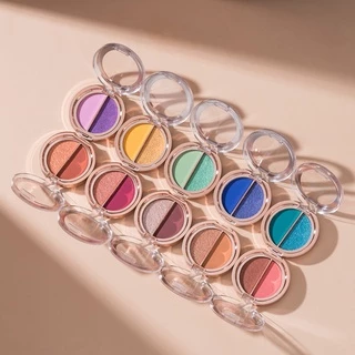 BEAUTY GLAZED 2 Em 1 Paleta De Sombra Altamente Pigmentada Lisa Mate & Cintilante Fácil De Misturar Maquiagem Dos Olhos Cosméticos