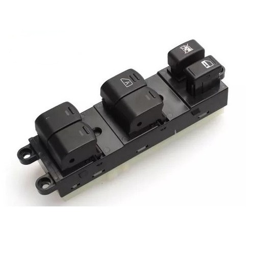 Comando Interruptor Botão Vidro Elétrico Dianteiro Esquerdo Nissan Frontier 2008 Até 2015 Com 2 Conectores