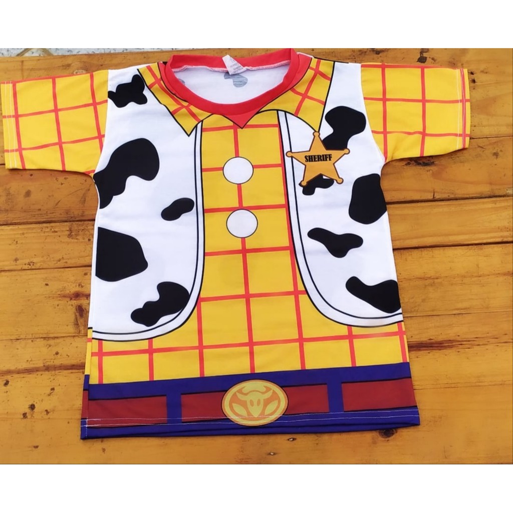 Camisa/camiseta com Estampa do Woody Dryfit Infantil e Adulto