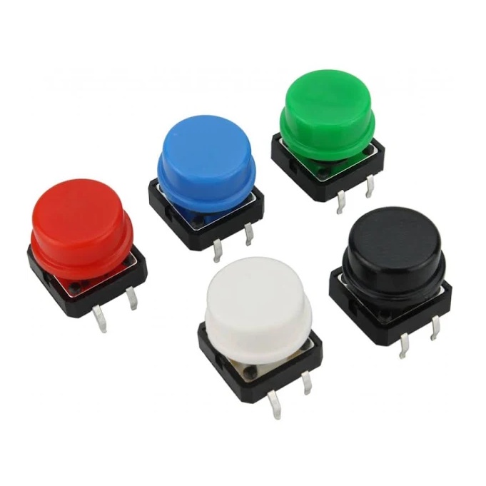 Kit Botões Push Button Botão 12x12x7.3mm Chaves Táctil para Arduino ...