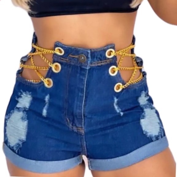 Short Jeans Curto Anitta Destroyed