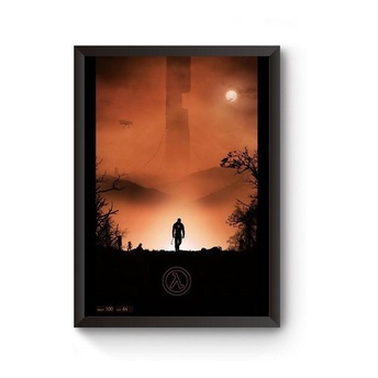 Poster Moldurado Arte Minimalista Half Life 2 Quadro A4 | Shopee Brasil