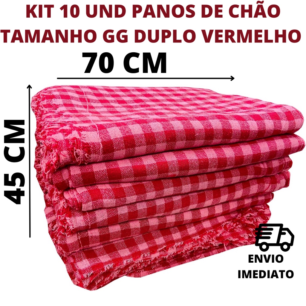 Xicara de Chá com Pires Xadrez Vermelho - Villa Pano